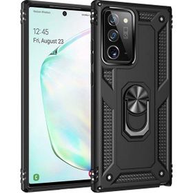 Gpack Samsung Galaxy Note 20 Vega Standlı Yüzüklü Mıknatıslı Full Ekran Siyah Kılıf