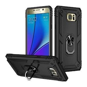 Gpack Samsung Galaxy Note 5 Vega Tank Standlı Yüzüklü Mıknatıslı Kırmızı Kılıf