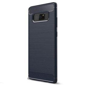 Gpack Samsung Galaxy Note 8 Room Silikon Lacivert Kılıf + Full Kapatan Renkli Cam