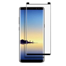 Gpack Samsung Galaxy Note 8 Room Silikon Lacivert Kılıf + Full Kapatan Renkli Cam