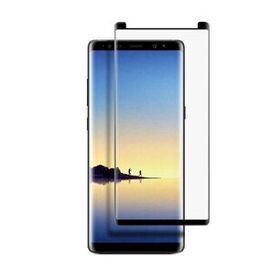 Gpack Samsung Galaxy Note 8 Room Silikon Lacivert Kılıf + Full Kapatan Renkli Cam