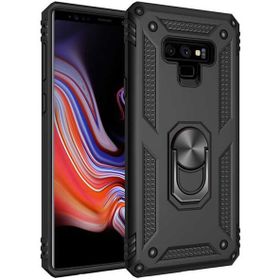 Gpack Samsung Galaxy Note 9 Çift Katmanlı Tank Yüzüklü Mıknatıslı Vega Kapak Kırmızı Cep Telefonu Kılıf