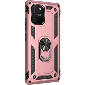 Gpack Samsung Galaxy S10 Lite Koko Tank Koruma Standlı Yüzüklü Mıknatıslı Bronz Kılıf