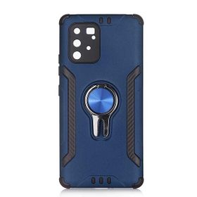 Gpack Samsung Galaxy S10 Lite Koko Tank Koruma Standlı Yüzüklü Mıknatıslı Lacivert Kılıf