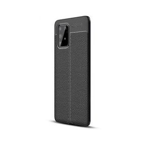 Gpack Samsung Galaxy S10 Lite Niss Deri Görünümlü Kırmızı Silikon Cep Telefonu Kılıf
