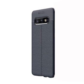 Gpack Samsung Galaxy S10E Niss Deri Görünümlü Kırmızı Silikon Kılıf