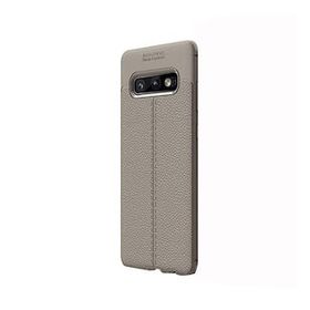 Gpack Samsung Galaxy S10E Niss Deri Görünümlü Kırmızı Silikon Kılıf