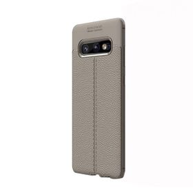 Gpack Samsung Galaxy S10E Niss Deri Görünümlü Kırmızı Silikon Kılıf
