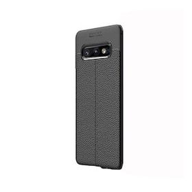 Gpack Samsung Galaxy S10E Niss Deri Görünümlü Kırmızı Silikon Kılıf