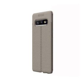 Gpack Samsung Galaxy S10E Niss Deri Görünümlü Kırmızı Silikon Kılıf