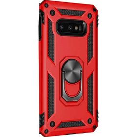 Gpack Samsung Galaxy S10e Vega Standlı Yüzüklü Mıknatıslı Kırmızı Kılıf