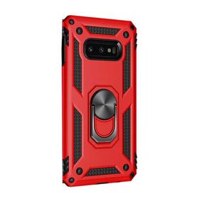 Gpack Samsung Galaxy S10e Vega Standlı Yüzüklü Mıknatıslı Kırmızı Kılıf