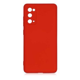 Gpack Samsung Galaxy S20 Fe Mara Silikon Mat Soft Kamera Korumalı Lansman Kırmızı Kılıf