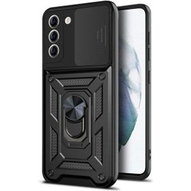 Gpack Samsung Galaxy S20 FE Tank Aramid Sürgülü Vega Yüzüklü Nano Siyah Kılıf