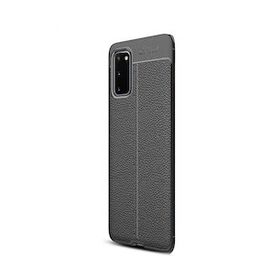 Gpack Samsung Galaxy S20+ Plus Niss Silikon Deri Görünümlü Lacivert Kılıf