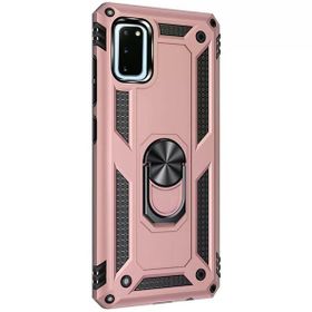 Gpack Samsung Galaxy S20 Tank Koruma Vega Standlı Yüzüklü Mıknatıslı Kırmızı Kılıf