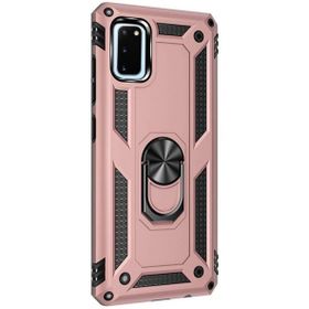 Gpack Samsung Galaxy S20 Tank Koruma Vega Standlı Yüzüklü Mıknatıslı Kırmızı Kılıf