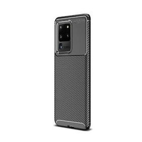 Gpack Samsung Galaxy S20 Ultra Negro Karbon Dizayn Silikon Siyah Kılıf
