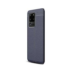Gpack Samsung Galaxy S20 Ultra Niss Silikon Deri Görünümlü Kırmızı Kılıf