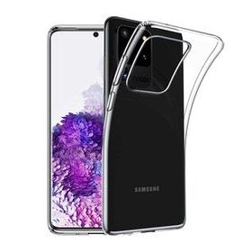 Gpack Samsung Galaxy S20 Ultra Süper Silikon Yumuşak Arka Koruma Şeffaf Kılıf