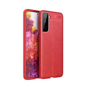 Gpack Samsung Galaxy S21 5G Niss Silikon Deri Görünümlü Lacivert Kılıf