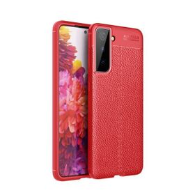 Gpack Samsung Galaxy S21 5G Niss Silikon Deri Görünümlü Lacivert Kılıf