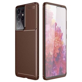 Gpack Samsung Galaxy S21 Ultra 5G Negro Karbon Dizayn Silikon Siyah Kılıf
