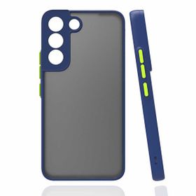 Gpack Samsung Galaxy S22 Hux Kamera Korumalı Silikon Lacivert Kılıf