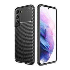 Gpack Samsung Galaxy S22 Plus Negro Karbon Görünüm Korumalı Silikon Siyah Kılıf