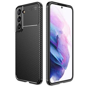 Gpack Samsung Galaxy S22 Plus Negro Karbon Görünüm Korumalı Silikon Siyah Kılıf