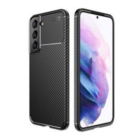 Gpack Samsung Galaxy S22 Plus Negro Karbon Görünüm Korumalı Silikon Siyah Kılıf