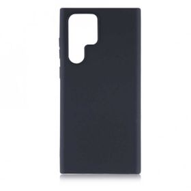 Gpack Samsung Galaxy S22 Ultra Kılıf Korumalı Premier Mat Silikon Full Ekran Koruyucu Lacivert Kılıf