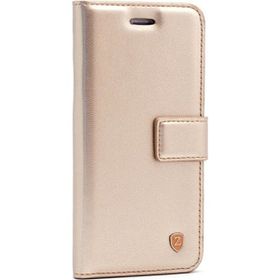 Gpack Samsung Galaxy S6 Edge Kartvizitli Standlı Delüx Gold Kılıf