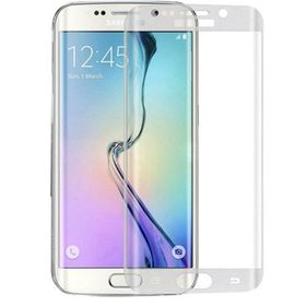 Gpack Samsung Galaxy S6 Edge Renkli Full Kapatan Cam Beyaz Ekran Koruyucu