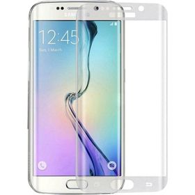 Gpack Samsung Galaxy S6 Edge Renkli Full Kapatan Cam Beyaz Ekran Koruyucu
