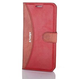 Gpack Samsung Galaxy S7 Edge Mmc Cüzdan Kartvizitli Standlı Kırmızı Kılıf