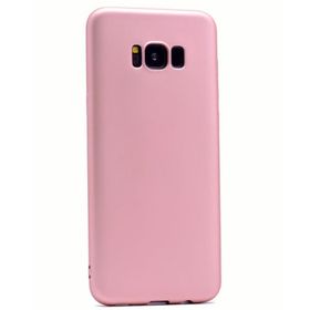 Gpack Samsung Galaxy S8 Premier Silikon Mat Kılıf Pembe Kılıf