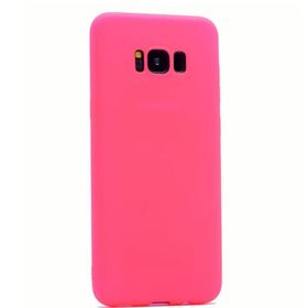 Gpack Samsung Galaxy S8 Premier Silikon Mat Kılıf Pembe Kılıf
