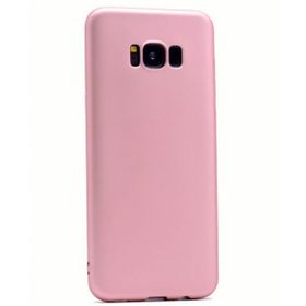 Gpack Samsung Galaxy S8 Premier Silikon Mat Kılıf Pembe Kılıf