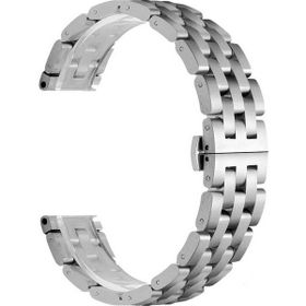 Gpack Samsung Galaxy Watch 3 41 mm Metal Örgü Görünüm KRD 20 Gümüş Kordon