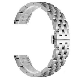 Gpack Samsung Galaxy Watch 3 41 mm Metal Örgü Görünüm KRD 20 Gümüş Kordon