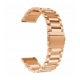 Gpack Samsung Galaxy Watch 3 41 mm Metal Sıralı Kordon Gümüş Kordon