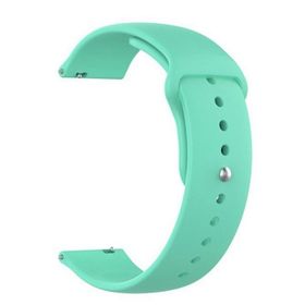 Gpack Samsung Galaxy Watch 3 45 mm Mat Düz Renkli Silikon Turkuaz Kordon