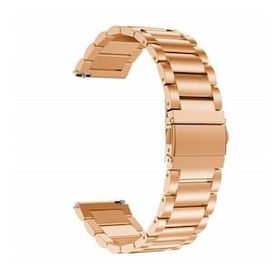 Gpack Samsung Galaxy Watch 3 45 mm Metal Sıralı Kordon Bronz Kordon