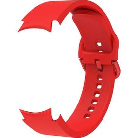 Gpack Samsung Galaxy Watch 4 Classic 46 mm Model Uyumlu Kançalı Silikon KRD 50 Kırmızı Kordon
