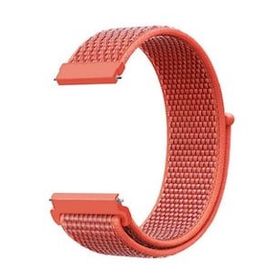 Gpack Samsung Galaxy Watch 42 mm 20 mm Kumaş Naylon Cırtcırtlı ZR Siyah Kordon