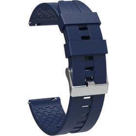 Gpack Samsung Galaxy Watch 42 mm Silikon Kancalı KRD 23 Lacivert Kordon Kılıfı