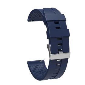 Gpack Samsung Galaxy Watch 42 mm Silikon Kancalı KRD 23 Lacivert Kordon Kılıfı