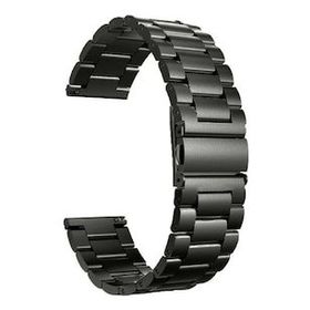 Gpack Samsung Galaxy Watch 6 Classic 47 mm KRD 04 Siyah Metal Sıralı Kordon Kordon