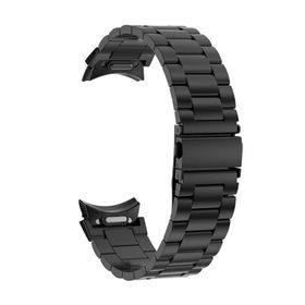 Gpack Samsung Galaxy Watch 6 Classic 47 mm KRD 04 Siyah Metal Sıralı Kordon Kordon